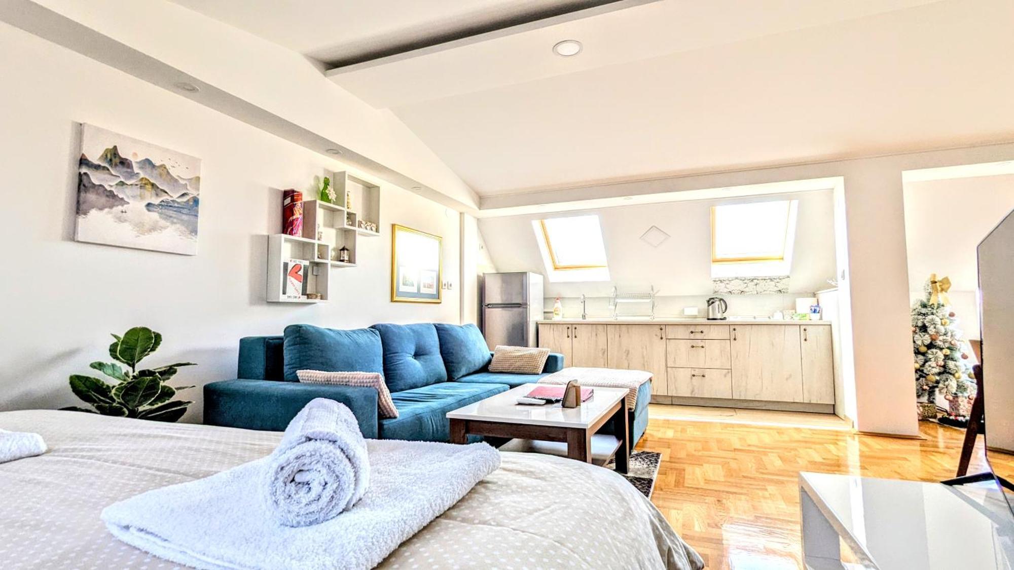Spacious & Attractive 600m-7minuta Hoda Od Centra, Mogucnost Za Parking-apartmani-nsmilos Apartment *