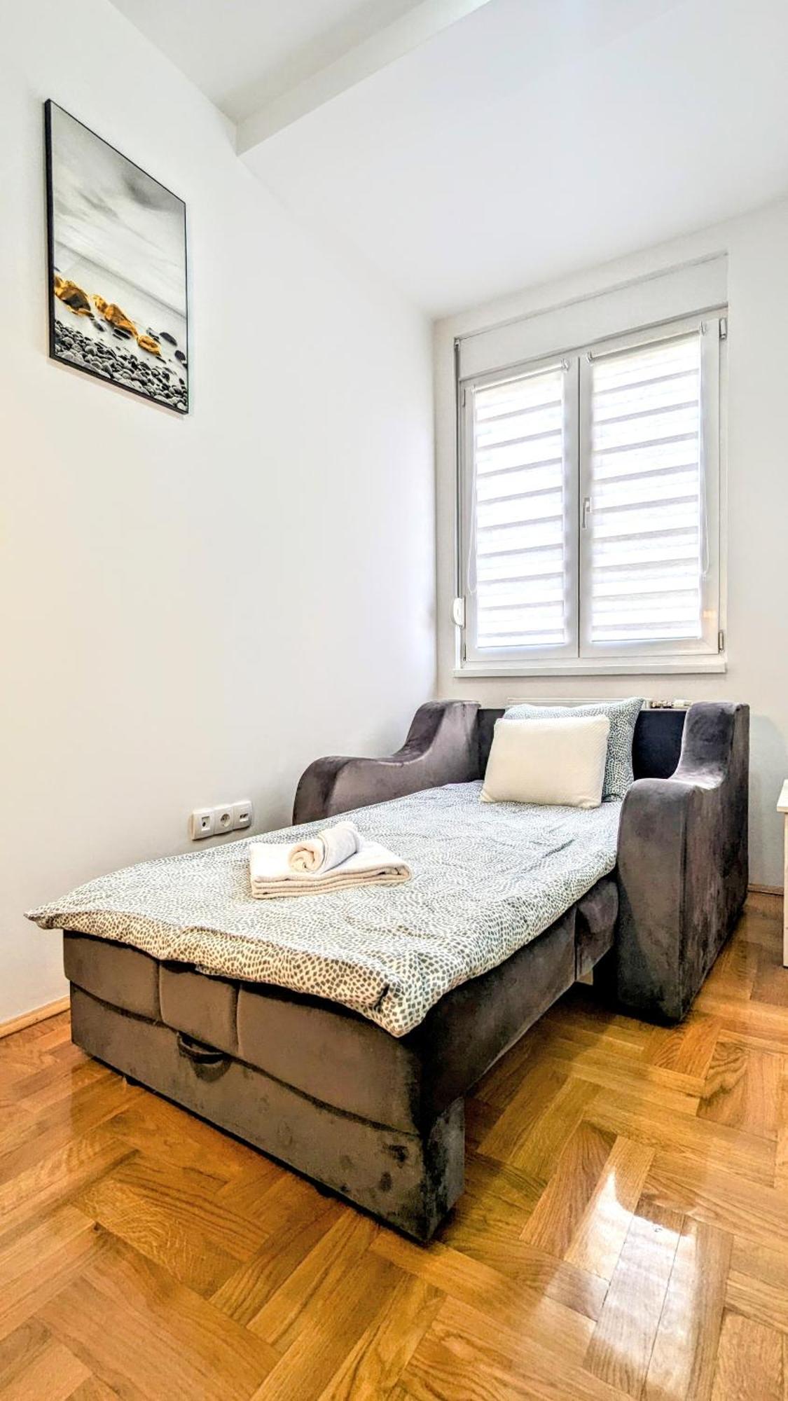 Spacious & Attractive 600m-7minuta Hoda Od Centra, Mogucnost Za Parking-apartmani-nsmilos Apartment